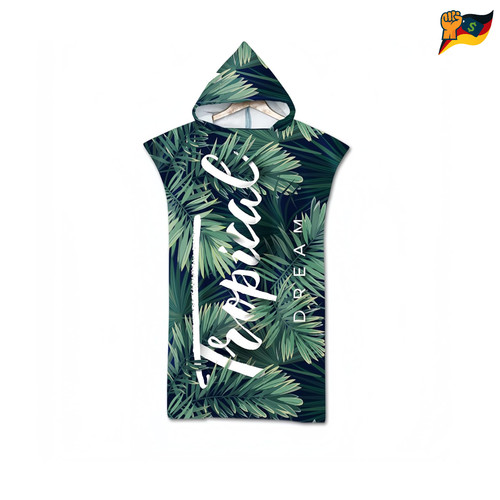 Badetuch poncho mikrofaser - badetuch,