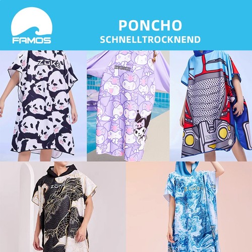 Poncho bademantel handtuch - bademantel,