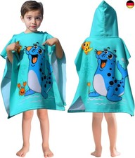 Jungen Badeponcho mit Kapuze