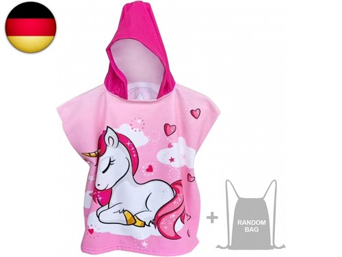 Badeponcho mit kapuze kind - badeponcho,