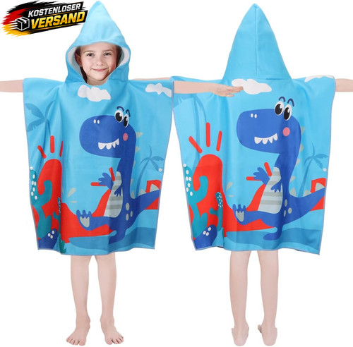 Kinder badeponcho mit kapuze - kinder,